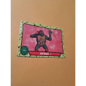 1989 Topps TMNT Raphael Trading Card 22 Teenage Mutant Ninja Turtles